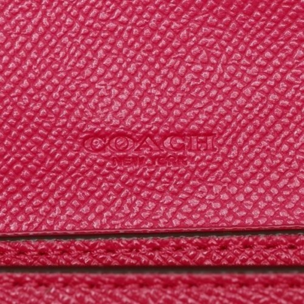 Coach F54009 Women’s Slim Envelope Magenta Wallet - Picture 8 of 8